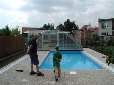 Výstavba  bazénu se zastřešením, tepelným čerpadlem a filtrací