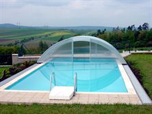 Typová řešení zastřešení bazénu AZURE T1 