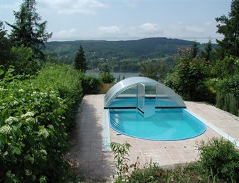 Toscana - bazény s ocelovou konstrukcí a folií